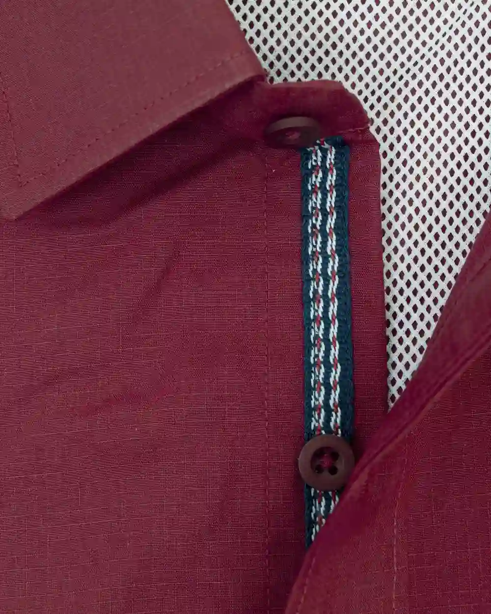 Camisa casual performance manga corta roja