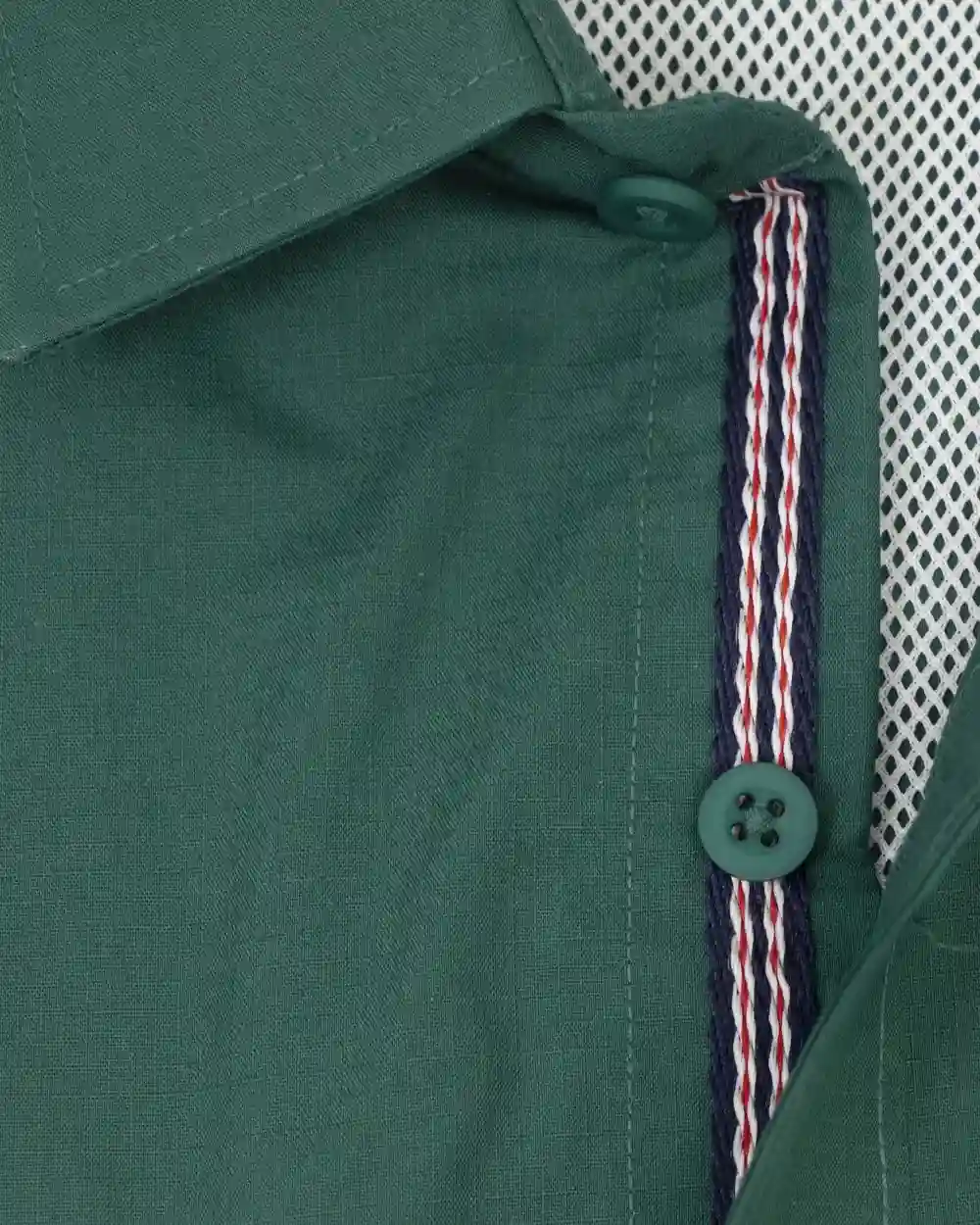 Camisa casual performance manga corta verde
