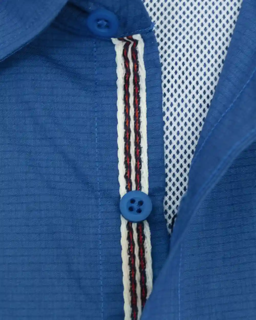 Camisa casual performance manga corta azul