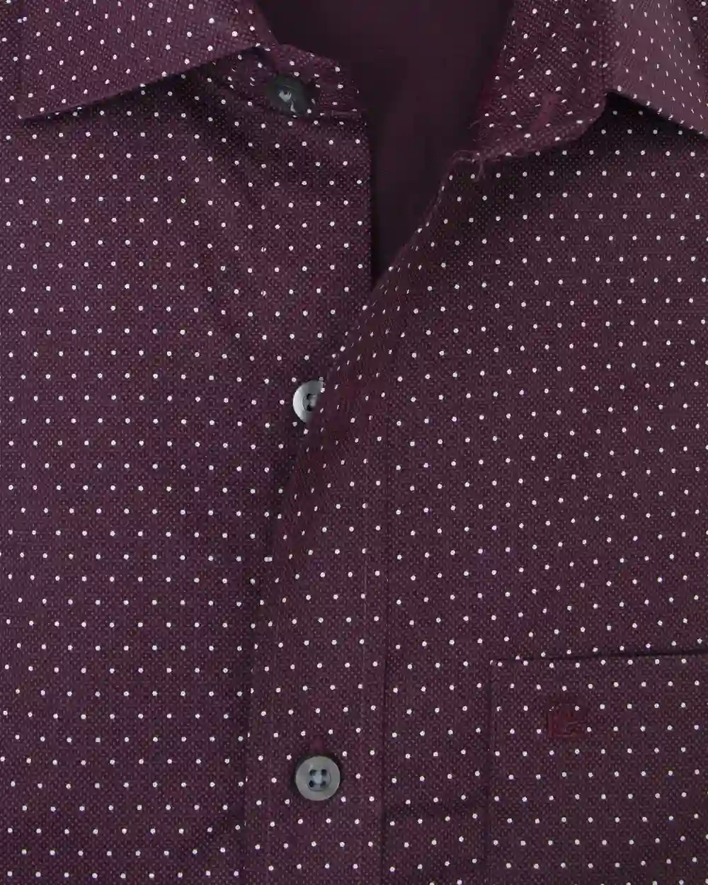 Camisa vestir de rayas blancas slim fit manga larga vino