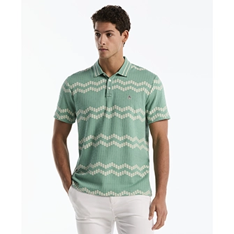 Polo moda piqué manga corta verde
