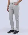 Pantalón casual slim fit gris tencel manhattan