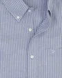 Camisa vestir rayada slim fit manga larga azul