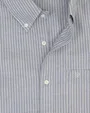 Camisa vestir rayada slim fit manga larga gris
