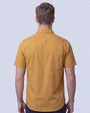 Camisa casual performance manga corta amarilla