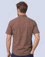 Camisa casual performance manga corta café