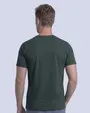 Camiseta cuello redondo diseño slim fit manga corta verde