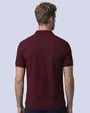 Camisa sport diseño slim fit manga corta vino