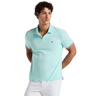 Polo moda piqué tencel manga corta verde